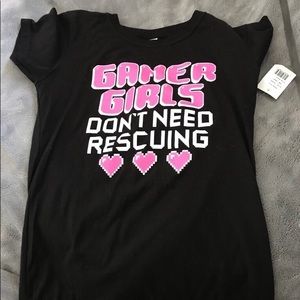 Gamer girl tee NWT